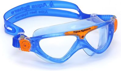 Aquasphere Vista JR , Schwimmbrille, Schwimmbrille für Kinder ab 6 Jahren mit UV