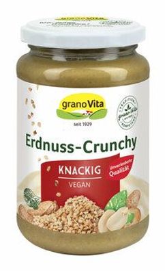 granoVita 6x Erdnuss-Crunchy, Knackig, Vegan 350g