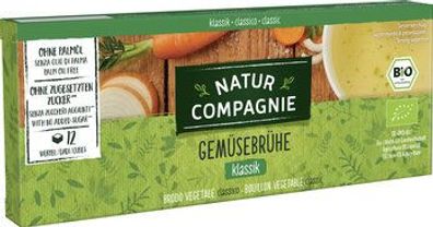 Natur Compagnie 3x Gemüsebrühe, 12 Würfel 126g