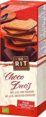 deRit 3x Choco Duo´s, Zartbitter 150g