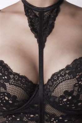 Grey Velvet Dessous Erotik-Set, schwarz, Größe S