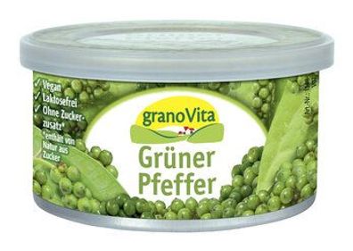 granoVita 3x Veganer Brotaufstrich Grüner Pfeffer, vegan 125g