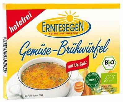 Erntesegen 3x Gemüse-Brühwürfel hefefrei 66g