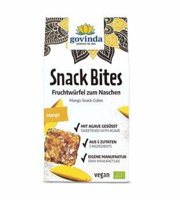 Govinda 6x Snack Bites Mango 100g