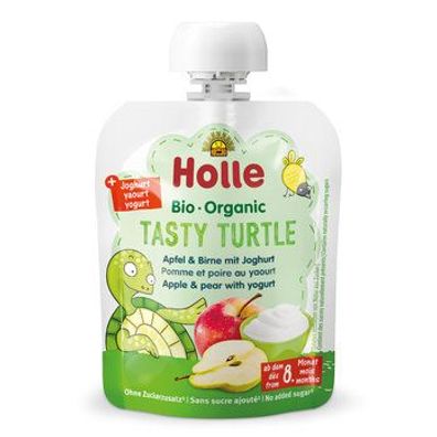 Holle 6x Tasty Turtle - Apfel & Birne mit Joghurt 85g