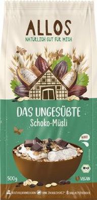 Allos 6x Das Ungesüßte Schoko-Müsli 500g