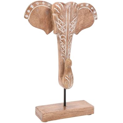 Dekofigur Figur stehende Elefanten Dekoration Wohndeko Stehdeko Holz Wohndeko Deko