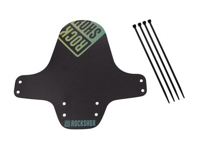 Rockshox Steckradschutz "Fender" Kunstst schwarz / petrol, gelb verlaufend