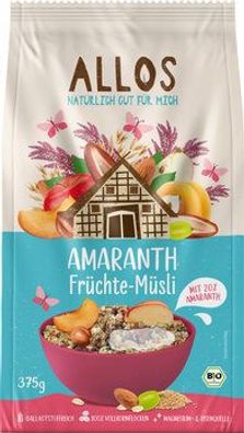 Allos 6x Amaranth Früchte-Müsli 375g