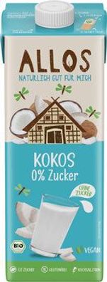 Allos 6x Kokos 0% Zucker Drink 1l