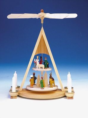 Tischpyramide Pyramide mit Christi Geburt Höhe 35 cm NEU Tischdekoration Deko