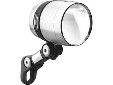 BUSCH &amp; MÜLLER LED-Scheinwerfer "Lum silber, mit Schalter für Nabendynamo, ...
