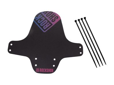 Rockshox Steckradschutz "Fender" Kunstst schwarz / pink, blau verlaufend
