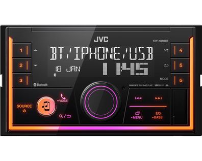 JVC KW-X850BT Autoradio 2DIN mit Bluetooth und VarioColor MP3 USB AUX