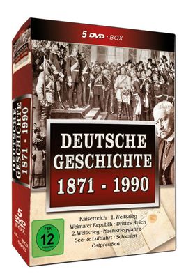 Deutsche Geschichte - 1871-1990 5 DVD-Box - Im edlen Pappschuber