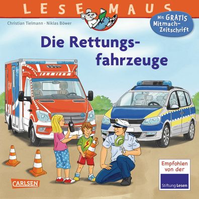 Lesemaus 158: Die Rettungsfahrzeuge Mit Gratis Mitmach-Zeitschrift
