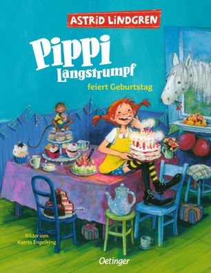 Pippi Langstrumpf feiert Geburtstag Astrid Lindgren Kinderbuch-Klas