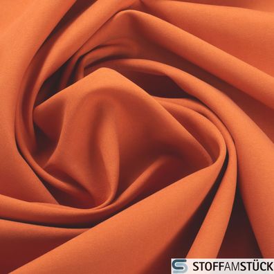 Stoff Polyester Bezugstoff orange kaschiert Polster samtig sehr weich