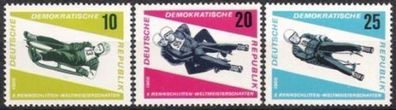 DDR Nr.1156/58 * * Rennrodel WM 1966, postfrisch