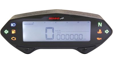 KOSO Tachometer "DB-01RN" Digitaler univ 12 Volt, mit E-Mark