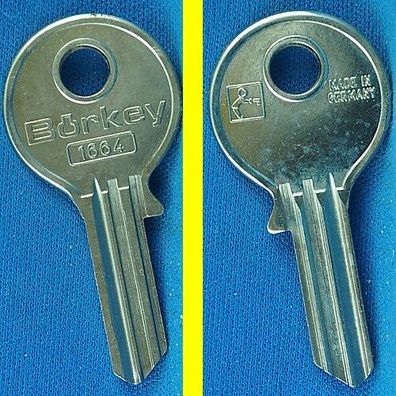 Schlüsselrohling Börkey 1664 für Evva Profil NM / Möbelzylinder, Stahlschränke +