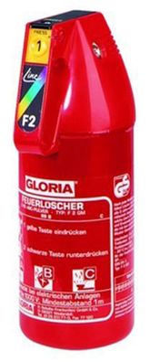 GLORIA Feuerlöscher "Easyline" Pulverlös "F2GM", Inhalt: 2 kg, mit Manometer