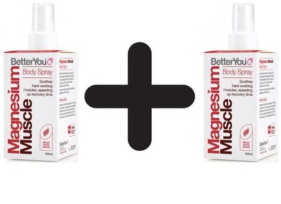 2 x Magnesium Muscle Body Spray - 100 ml.