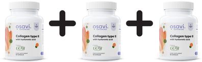 3 x Collagen Type II with Hyaluronic Acid - 30 caps