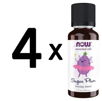 4 x Essential Oil, Sugar Plum - 30 ml.