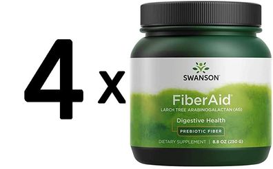 4 x FiberAid Larch Tree Arabinogalactan (AG) - 250g