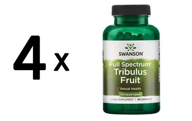 4 x Full-Spectrum Tribulus Fruit, 500mg - 90 caps