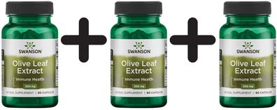 3 x Olive Leaf Extract, 500mg - 60 caps