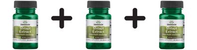 3 x Shilajit Extract, 100mg - 30 vcaps