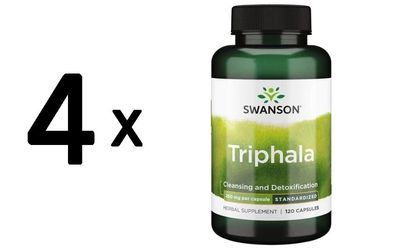 4 x Triphala, 250mg - 120 caps