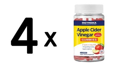 4 x Apple Cider Vinegar Gummies - 74 gummies