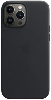 Apple MM1R3ZM/ A echt Leder Cover für iPhone 13 Pro Max - Mitternacht Schwarz