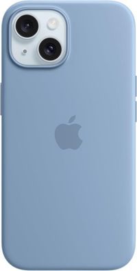 Apple MT0Y3ZM/ A Magsafe Silikon Cover Hülle für iPhone 15 - Winter Blau