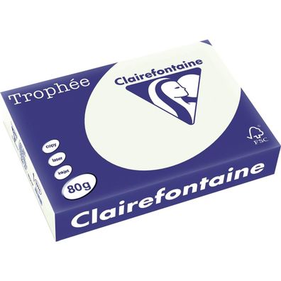 Clairefontaine Kopierpapier 1974C A4 80g lindgrün 500Bl.