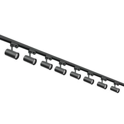 3-Phasen-Schienen-Set Nextrack - Schienensystem Komplett-Set 2 x 2m Schiene Schwarz