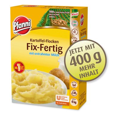 Pfanni Kartoffel Flocken Fix Fertig mit entrahmter Milch 4000g