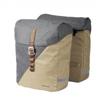 Racktime Doppeltasche "Heda 2.0" Volumen desert sand / dust grey