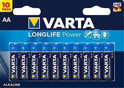VARTA Batterie "Longlife Power - High En Mignon (LR6, AA), 10er Blister