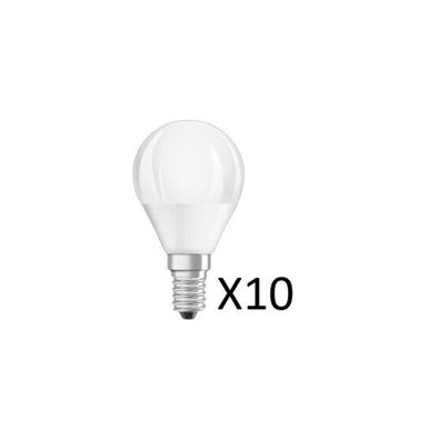 10 Stück Osram LED Tropfenlampen 4,5W(40W) 827 470lm Matt Dim E14