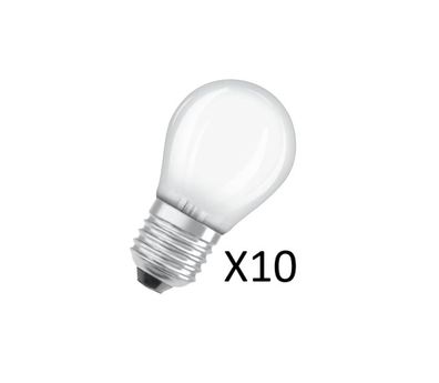 10 Stück Osram LED Tropfenlampen 2,5W(25W) 827 250lm Matt E27