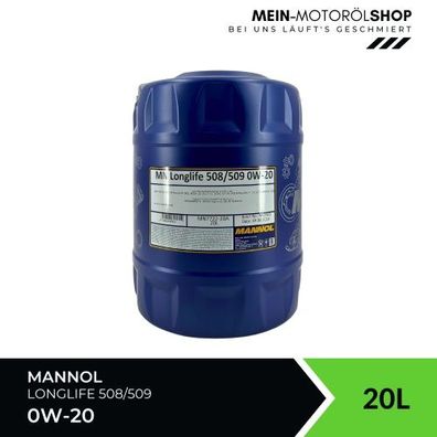 Mannol Longlife 508/509 0W-20 20 Liter
