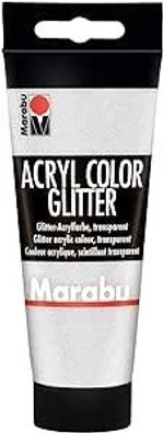 Marabu Acrylfarbe Acryl Color Silber Glitter 582 Künstler Malfarbe Acrylmalen
