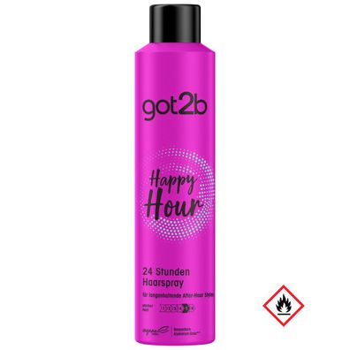 GOT2B Happy Hour 24 Stunden Haarspray langanhaltender Halt 300ml
