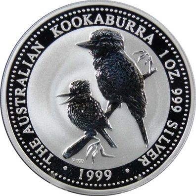Australien Kookaburra - 1999 1 Oz Silber*