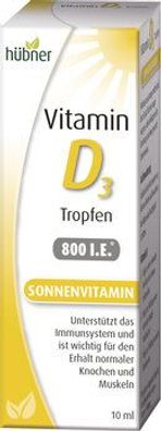 Hübner 3x Vitamin D3 Tropfen 10ml