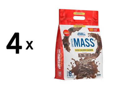 4 x Applied Nutrition Critical Mass Original (6000g) Chocolate
